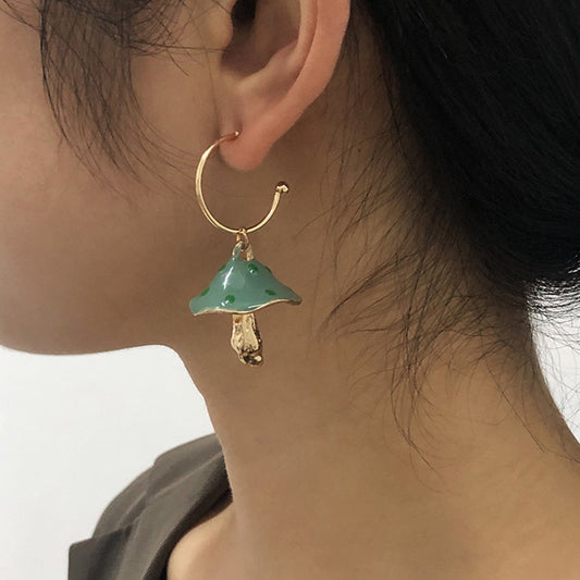 Dreamy and cute little forest mushrooms earrings