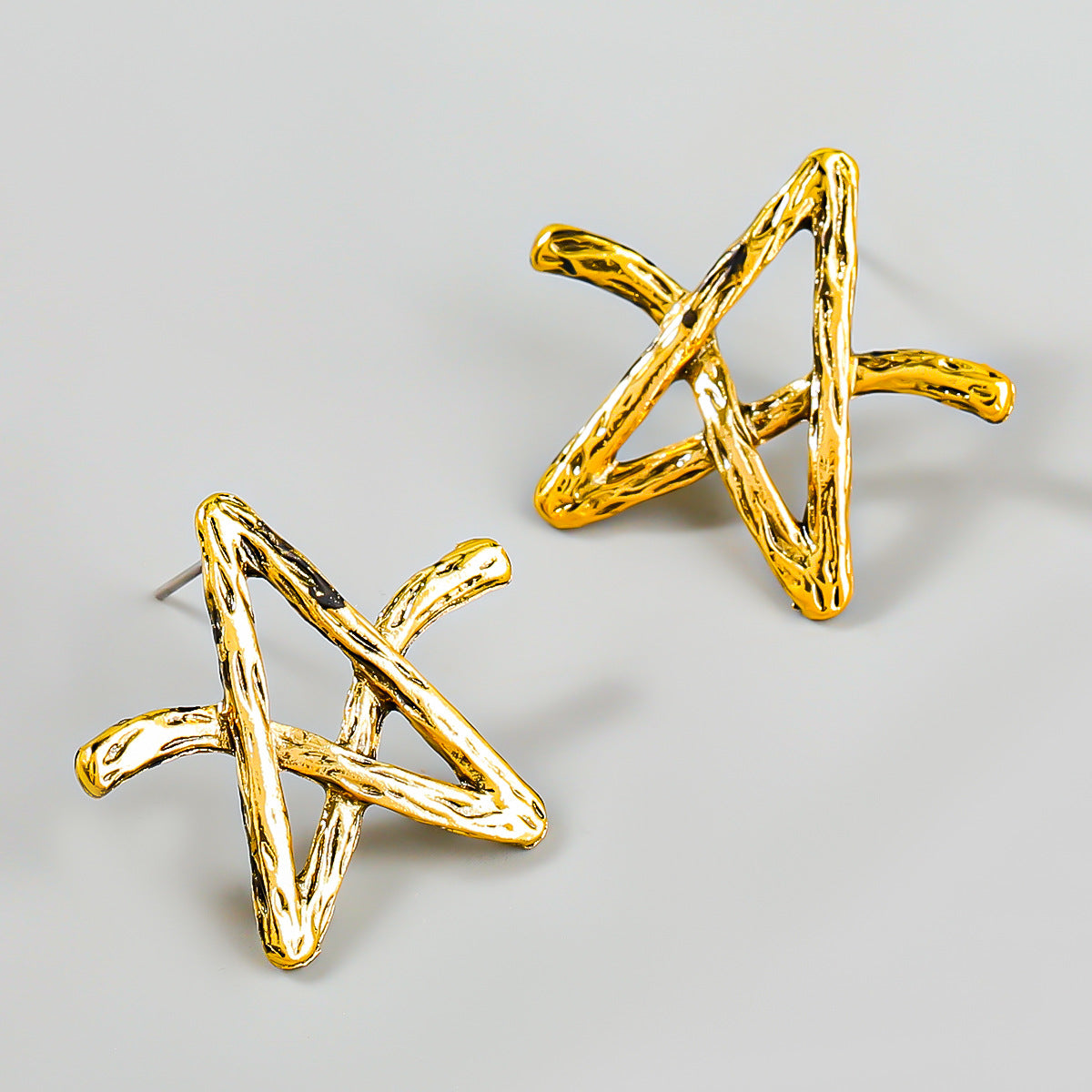 women's geometric star earrings