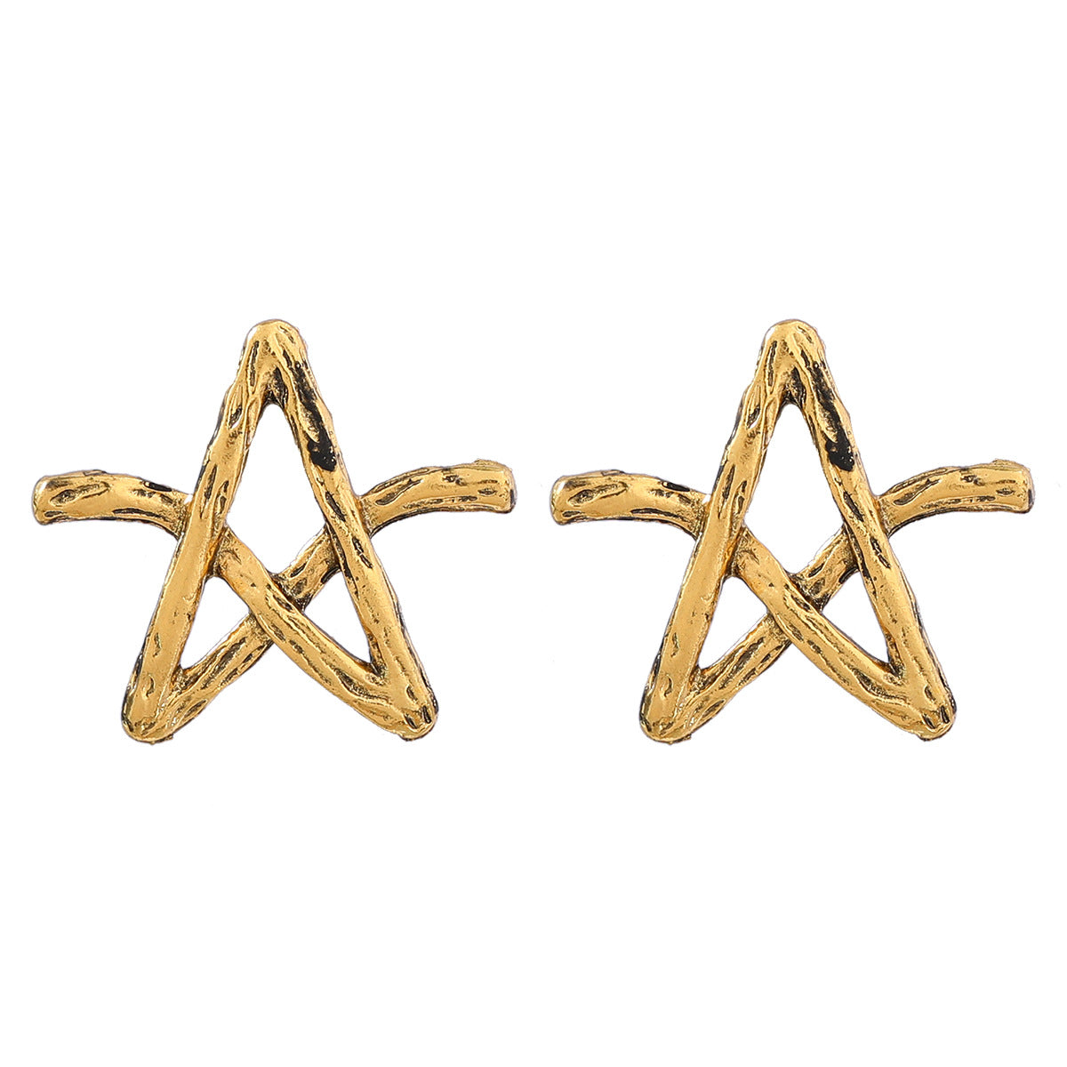 women's geometric star earrings