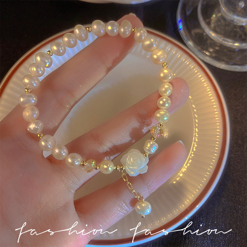 Charm • Natural Freshwater Pearl Bracelet