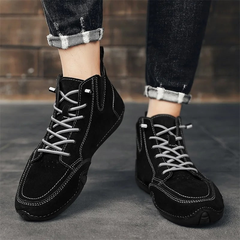 Lorenzo Leather Slip-on Boots