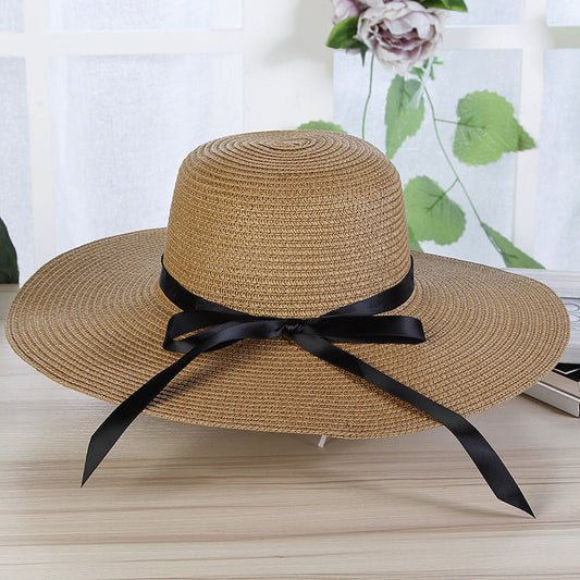 Fashion hat women's beach sun hat beach travel holiday straw hat