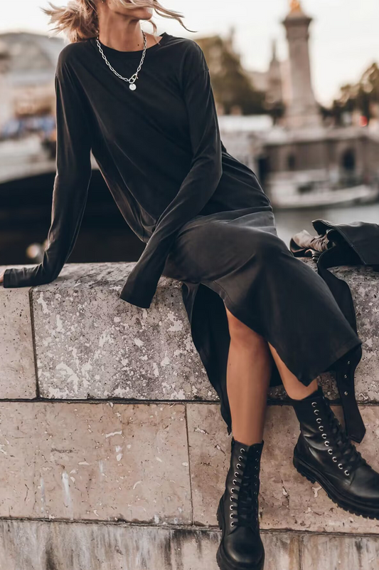 Elle&Vire - Elegant Lightweight Sweater Dress