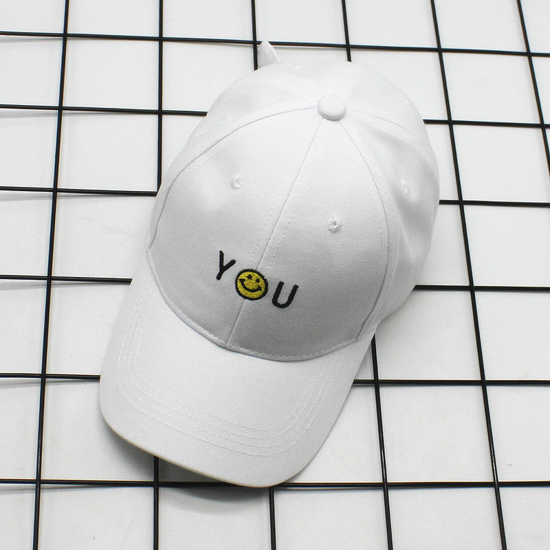 Sunscreen Peaked Cap Personalized Embroidered Yellow Belt Curved Brim Cap Patch Hat