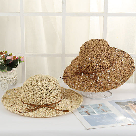 Fashion Braided Straw Hat Outdoor Seaside Holiday Wind Big Brim Ladies Sunshade Hat