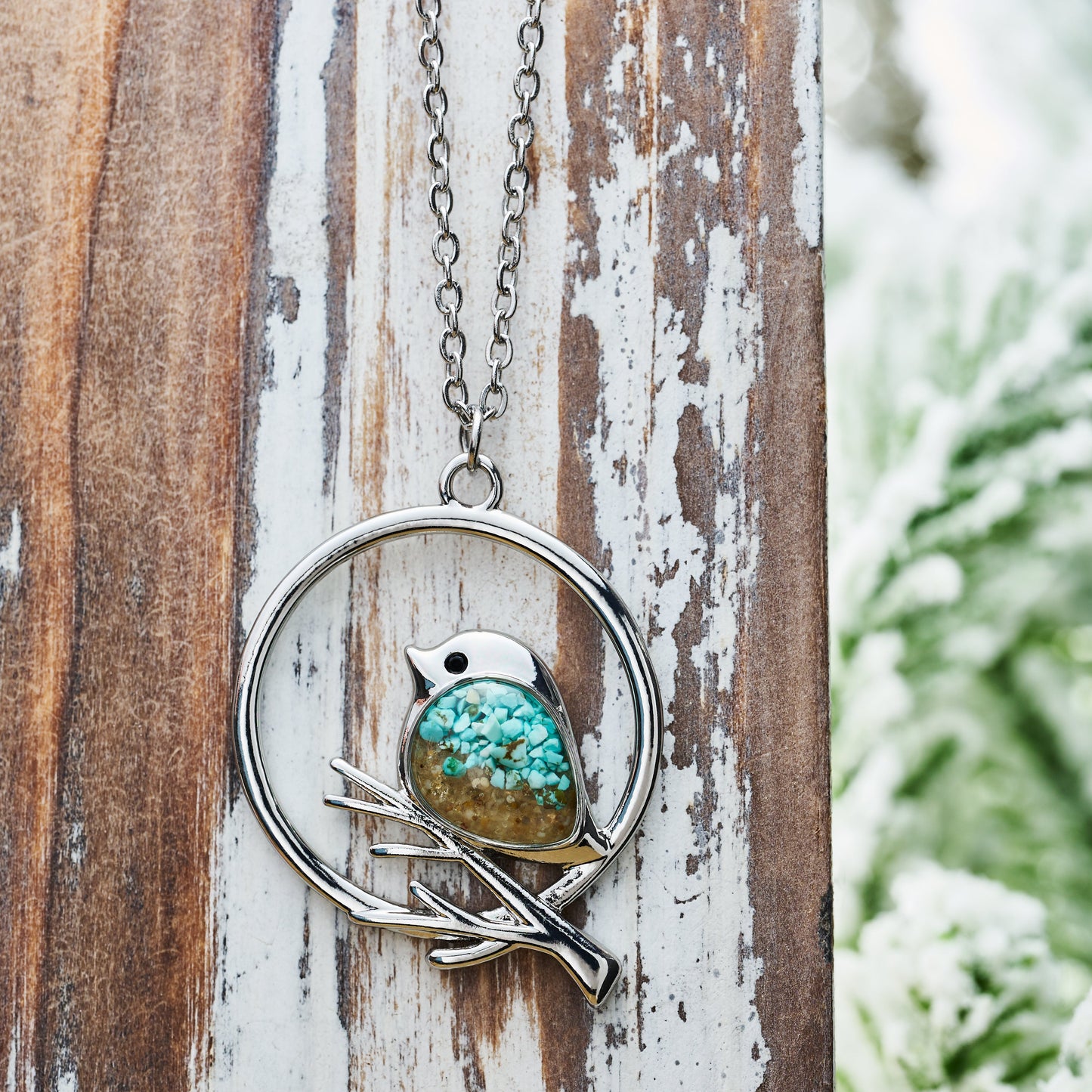 Sand Birdie Branch Necklace