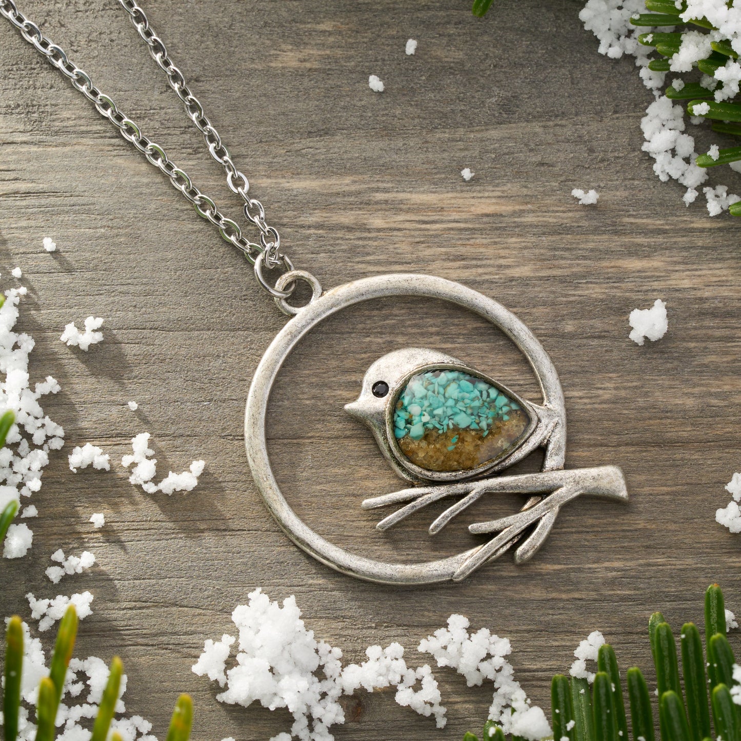 Sand Birdie Branch Necklace