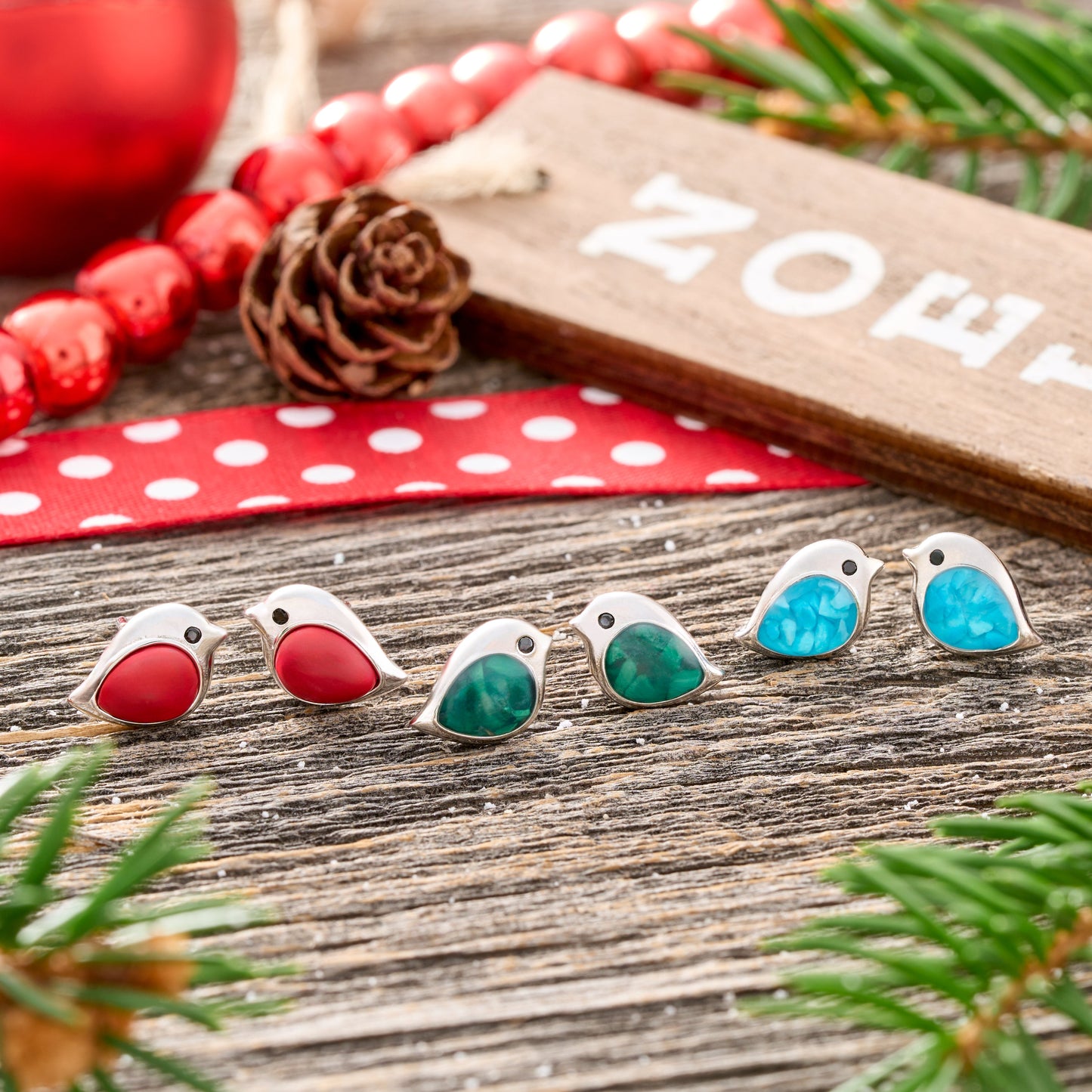 Seasonal Sterling Silver Birdie Studs Bundle