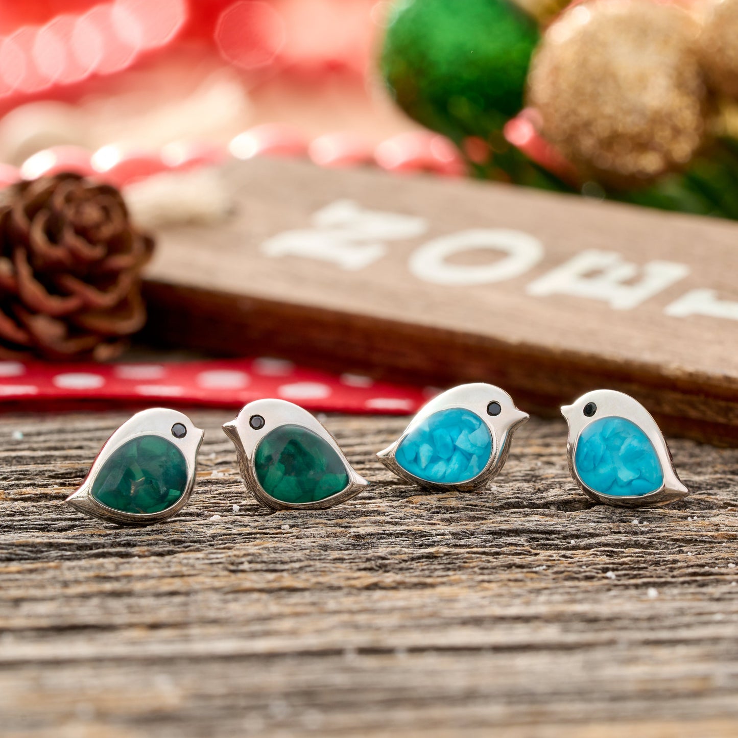 Seasonal Sterling Silver Birdie Studs Bundle