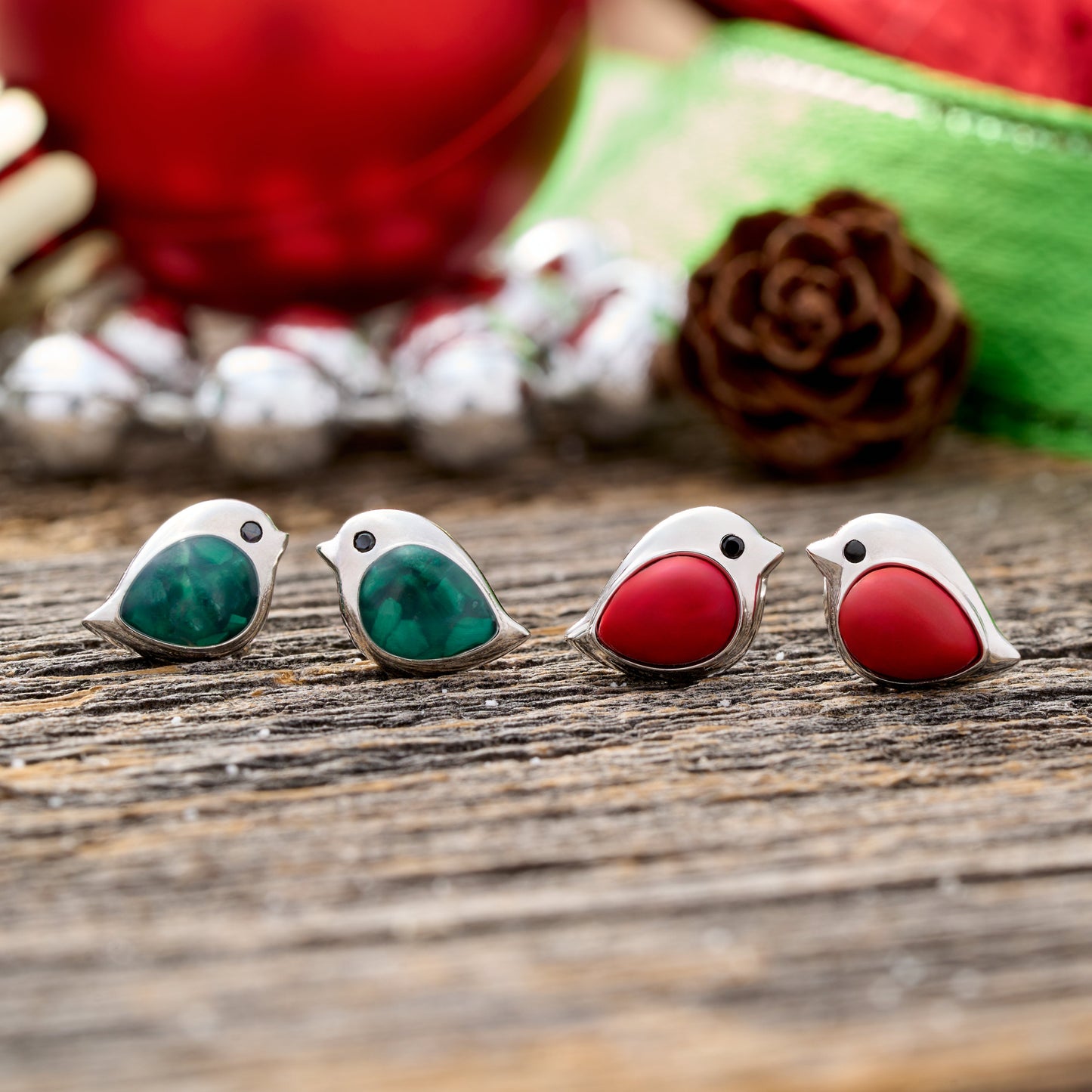 Seasonal Sterling Silver Birdie Studs Bundle