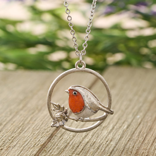 Sand Robin Branch Necklace