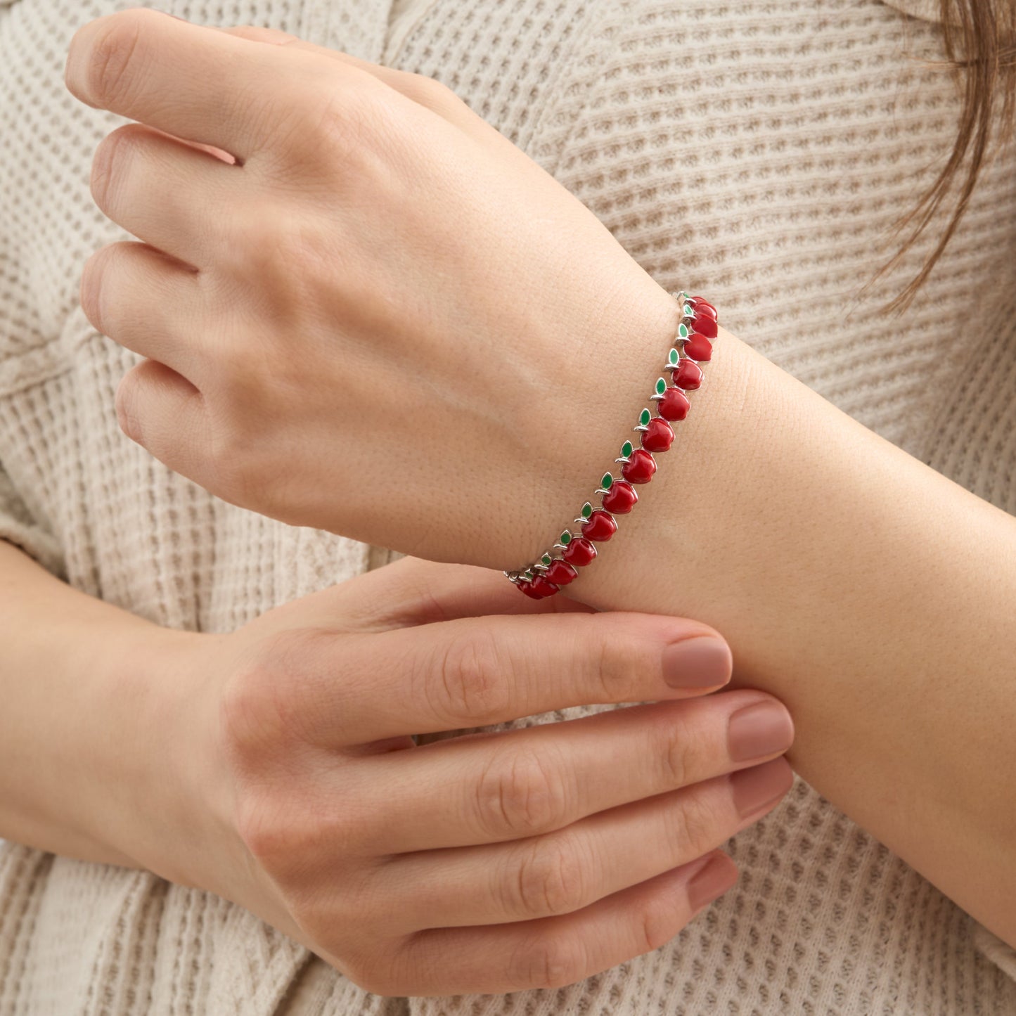 Little Apple Cuff Bracelet