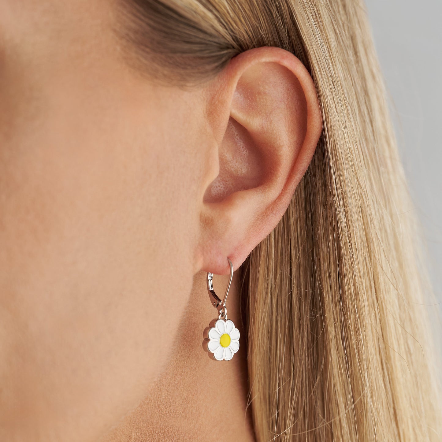 Double-Sided Daisy Leverback Earrings