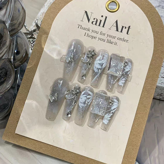 Snow fairy Handmade Press on Nails