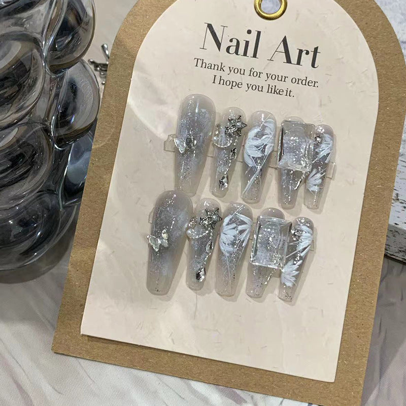 Snow fairy Handmade Press on Nails