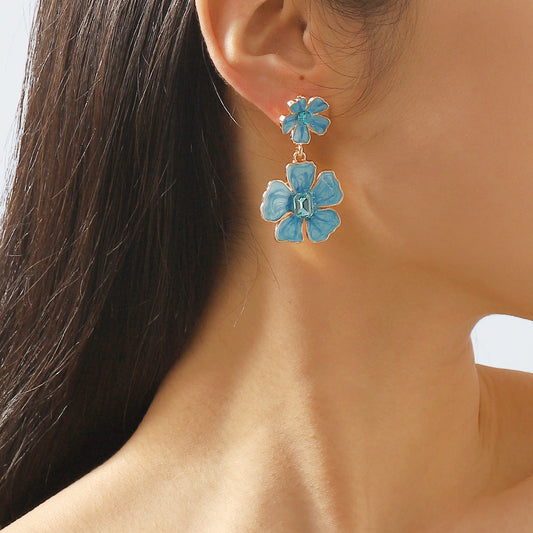 Dopamine niche simple, sweet, fresh and fashionable earrings