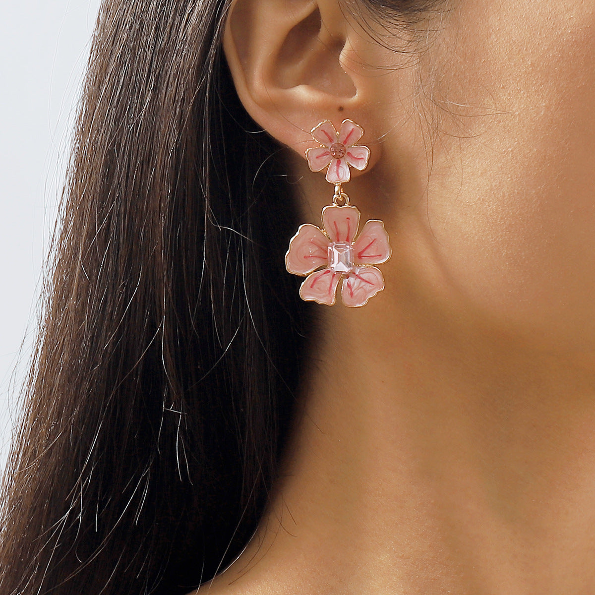 Dopamine niche simple, sweet, fresh and fashionable earrings