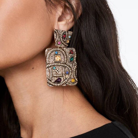 Bottle shaped creative earrings