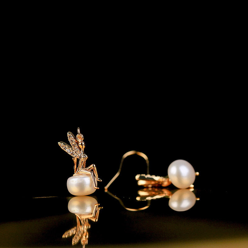 Little Elf • pearl earrings