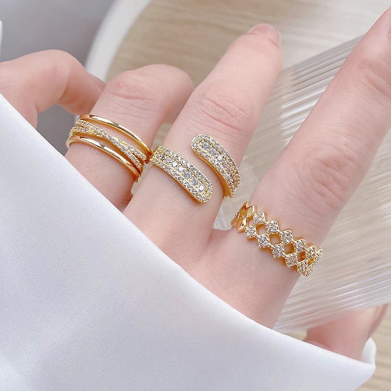 14K Gold Grace Crystal Ring