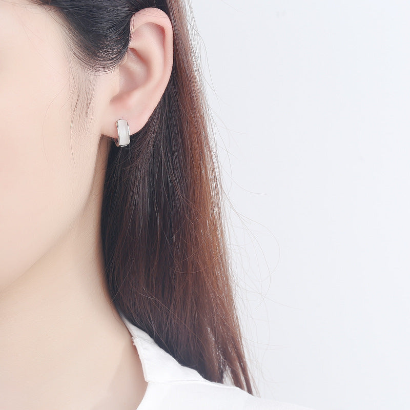 Hoop • Agate earrings