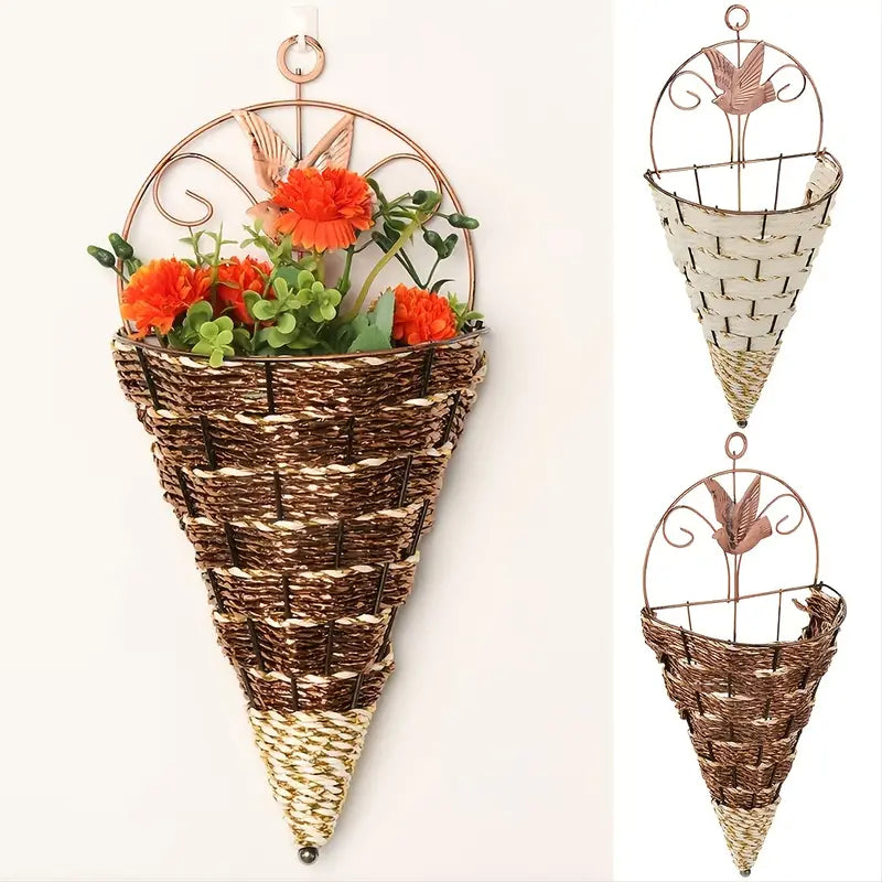 Eco-Chic Flower Basket