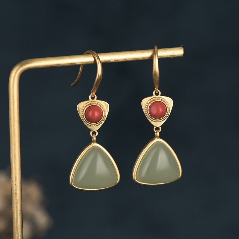 Triangle • Agate earrings