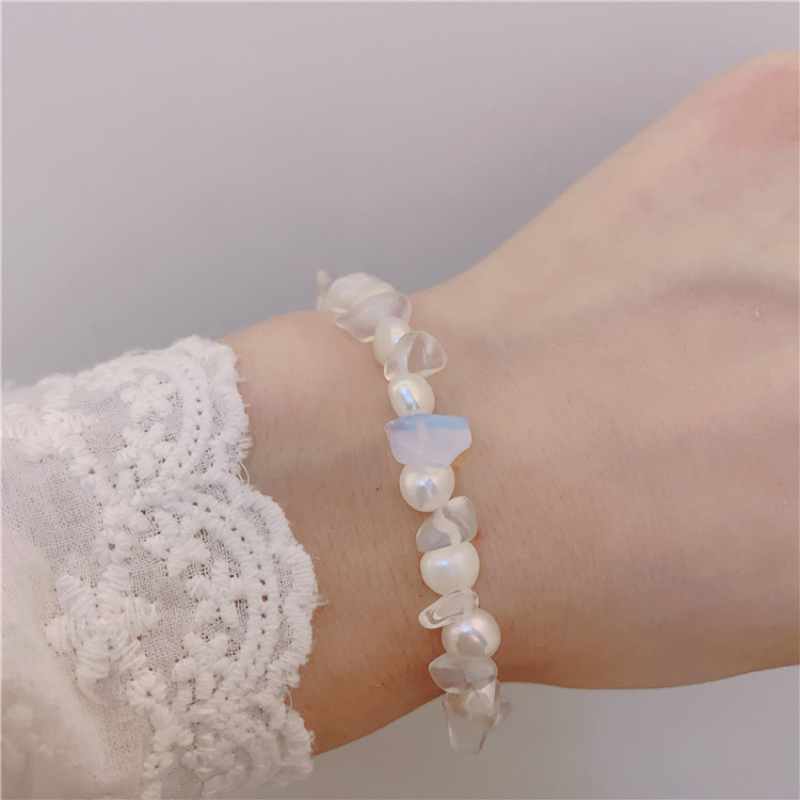 Serenity•Moonstone Pearl Bracelet