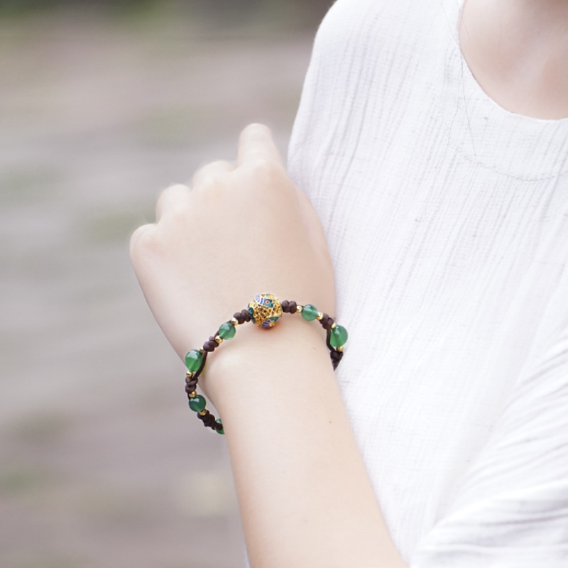 Stable • Crystal braided bracelet