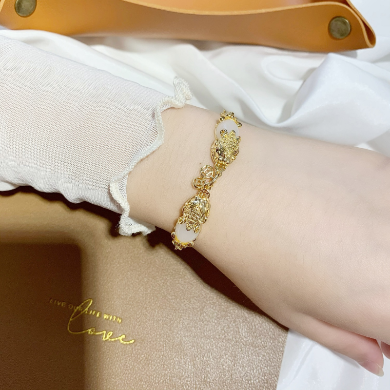 Lucky PiYao • Emerald Jade Stone Bracelet