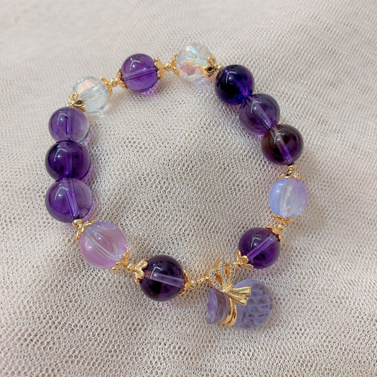 Lucky bag • Amethyst bracelet