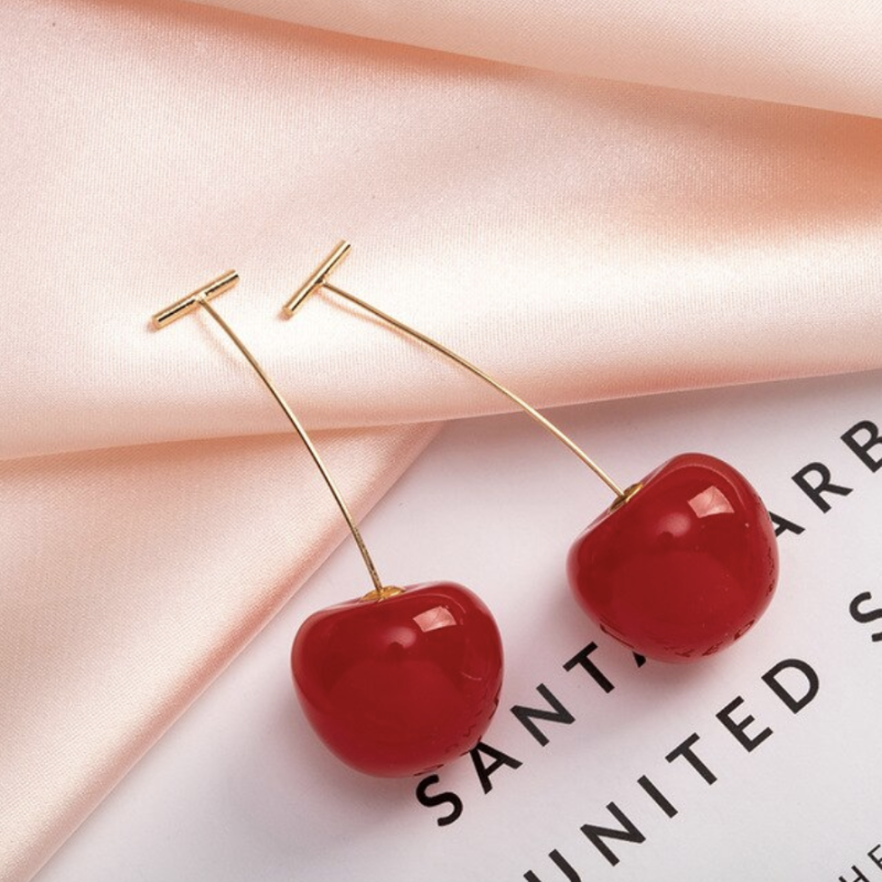 Celia Pink Cherry Earrings