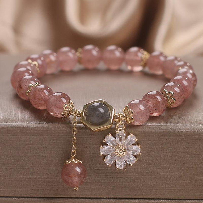 Daisy • Strawberry Crystal Bracelet