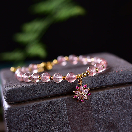 Ocean Star • Strawberry Crystal Bracelet