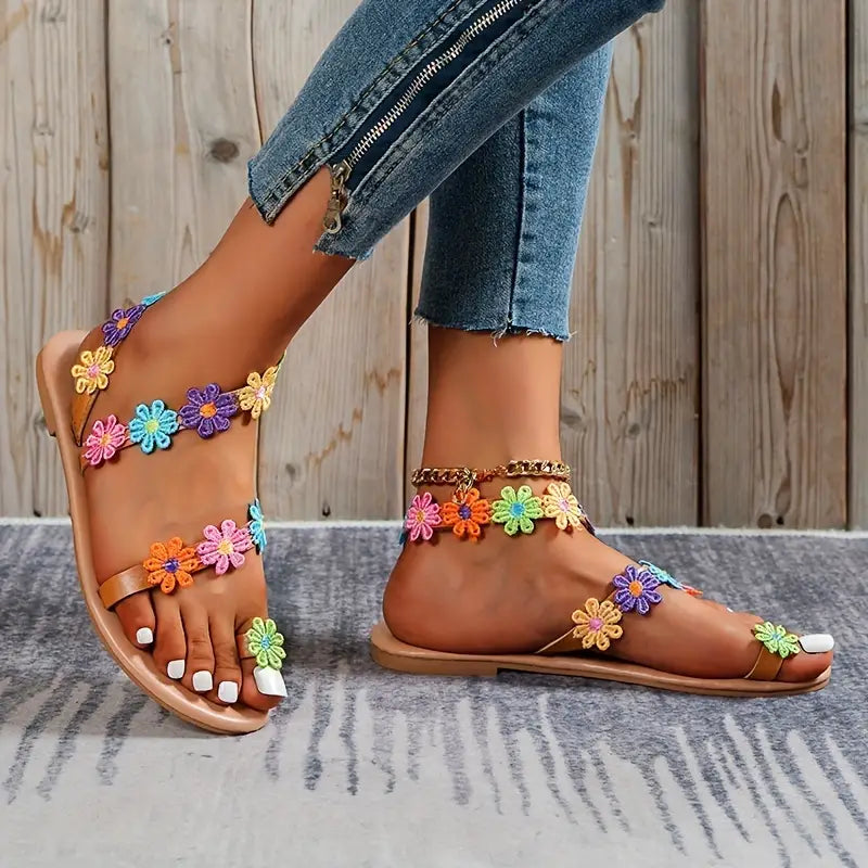 Breezy Floral Sandals