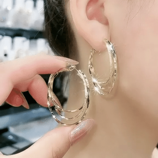 🎁2023-Christmas Hot Sale🎁Multi-layer Hoop Earrings