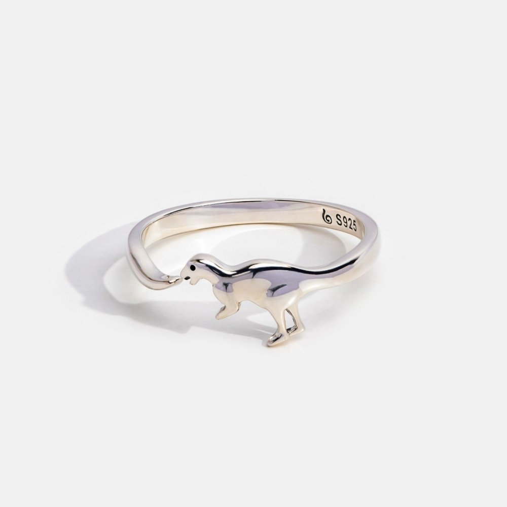 925 Sterling Silver Dinosaur Ring