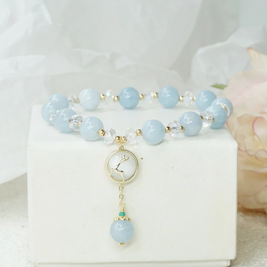 Reindeer • Aquamarine Agate Bracelet