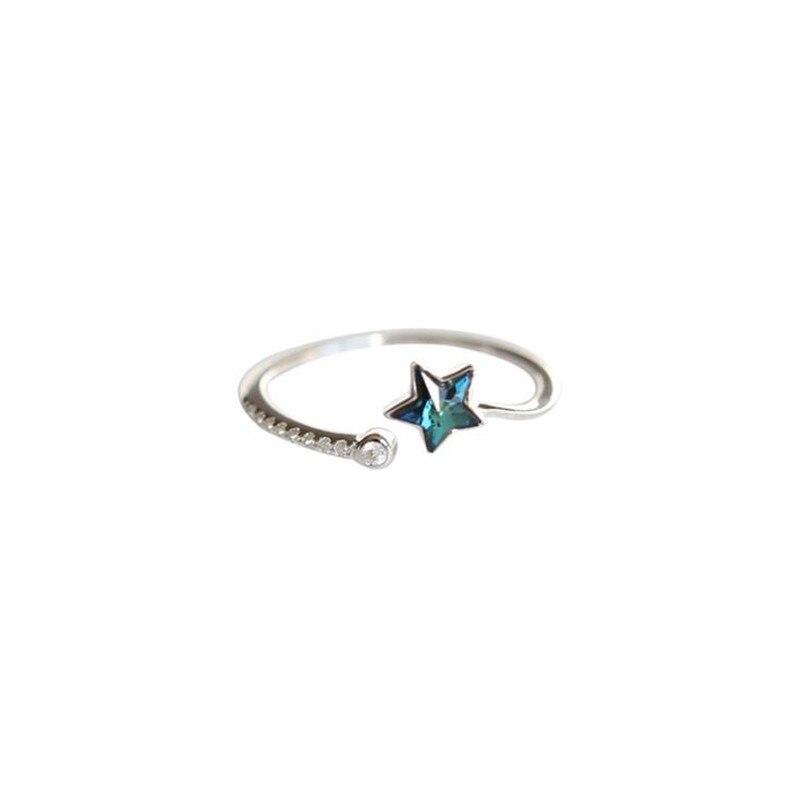Blue Crystal Shooting Star Ring