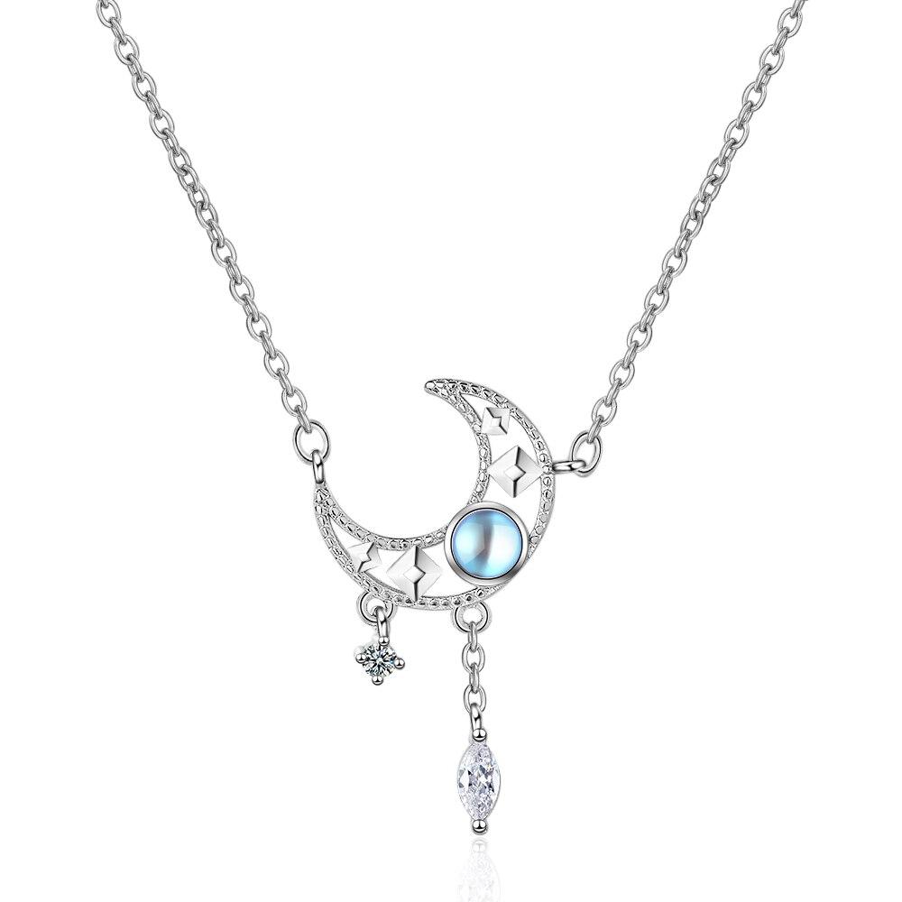 Moonstone Tassel Necklace