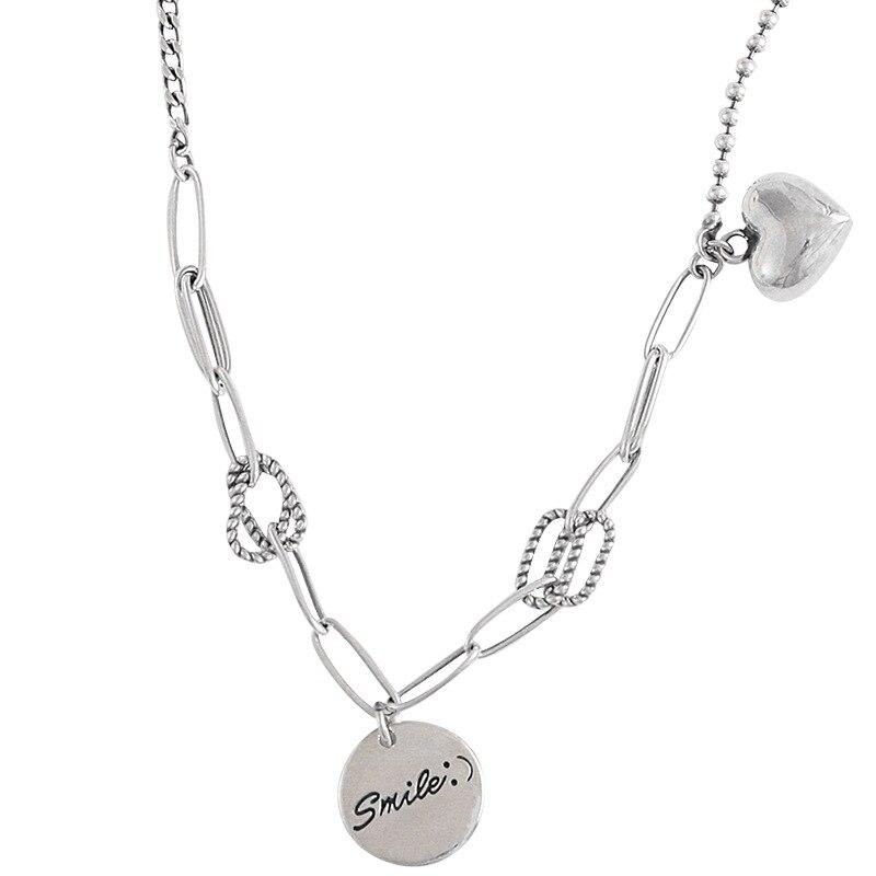 Smile & Heart Charm Necklace