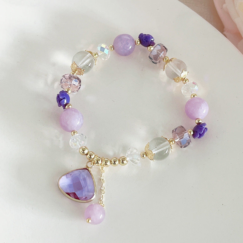 Sweet Princess • crystal and agate bracelet