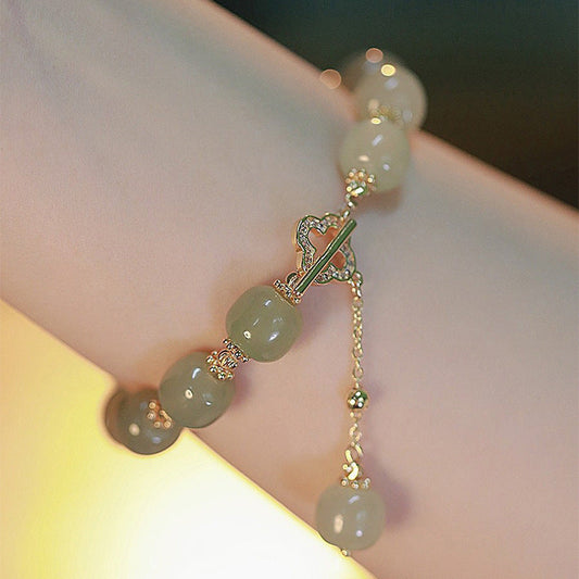 Confidence • Charisma Emerald Jade stone bracelet