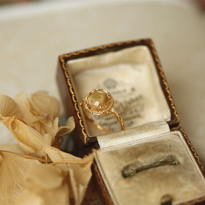 "Fortune" Natural Citrine Ring