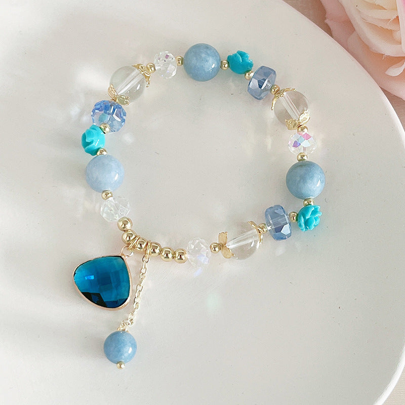 Sweet Princess • crystal and agate bracelet