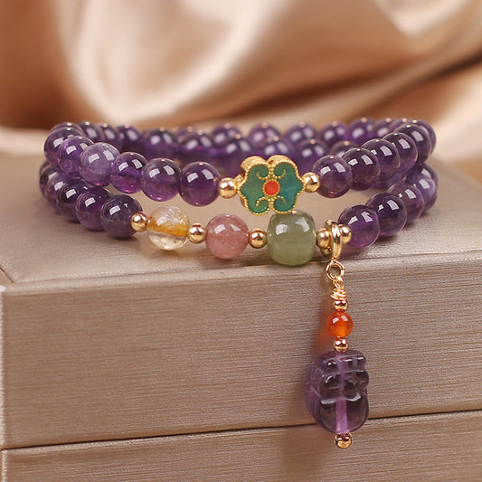 PiYao • Duo Amethyst Bracelet