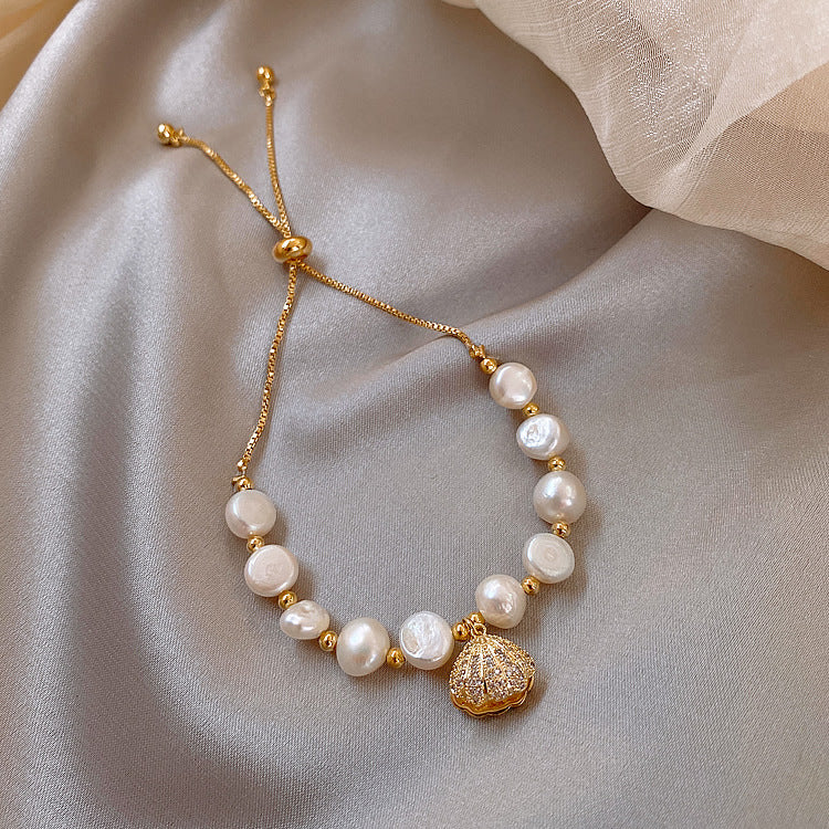 Opal shell pearl bracelet