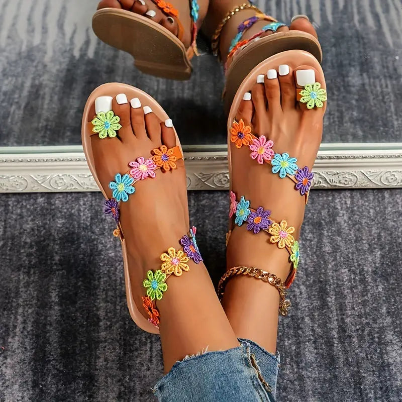 Breezy Floral Sandals