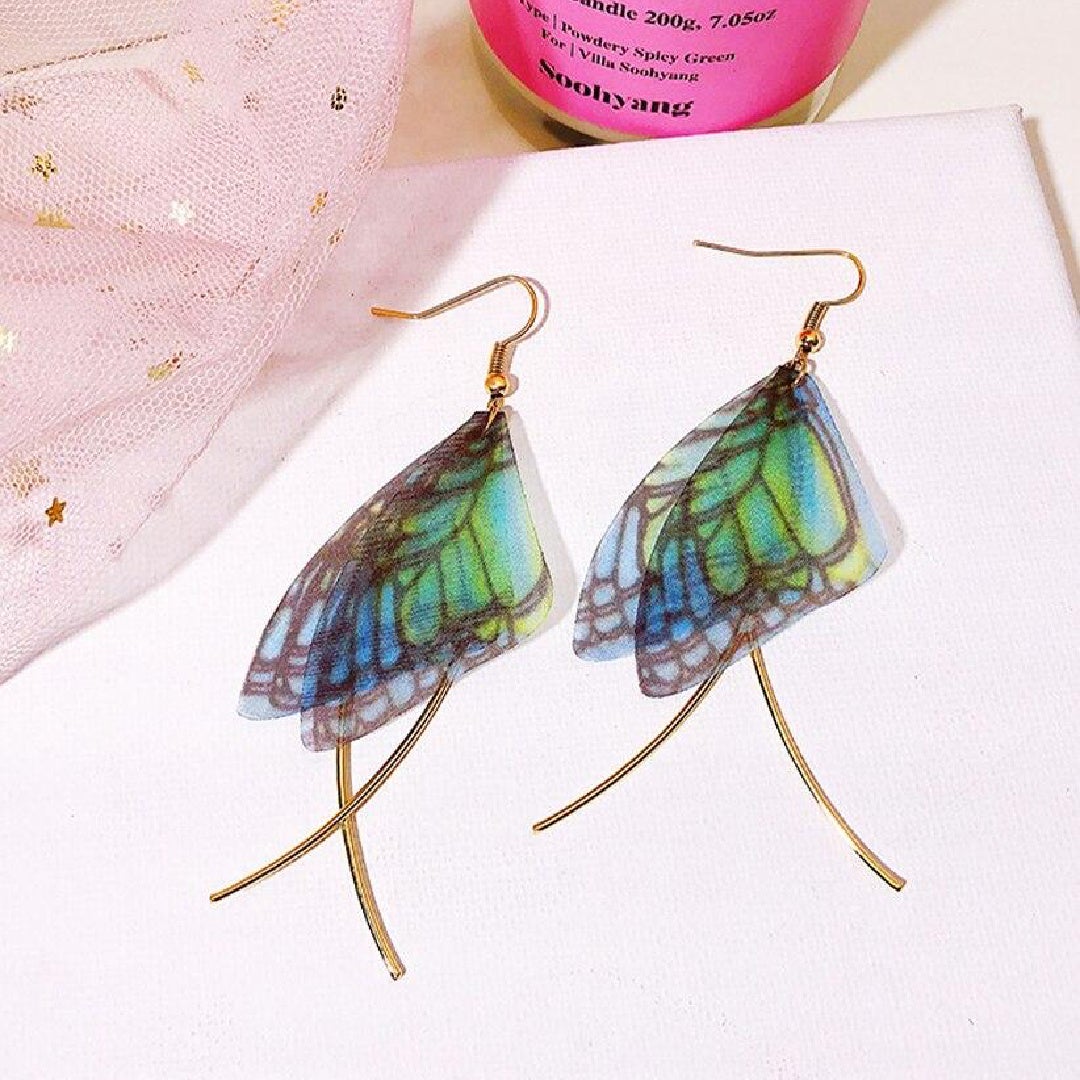 Butterfly Wing Statement Earrings