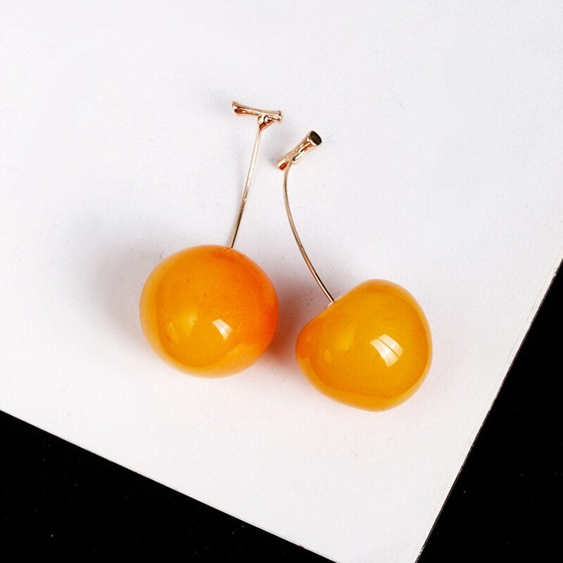 Celia Yellow Cherry Earrings